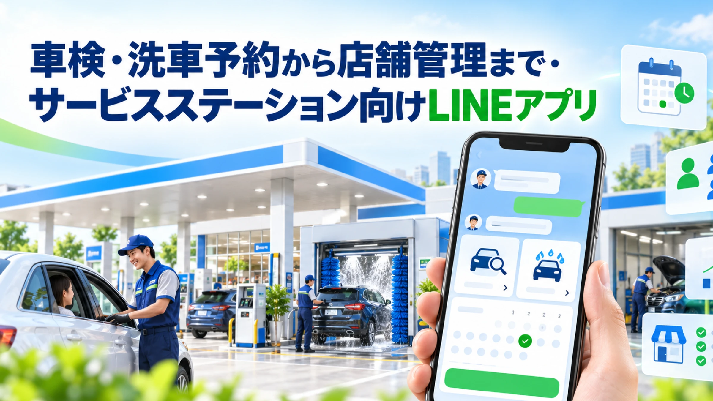 サービスステーション向けLINEアプリ開発事例
